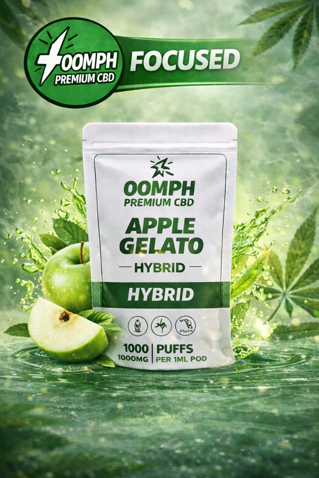 OOMPH PREMIUM CBD Starter Kit - 1000mg – Apple Gelato